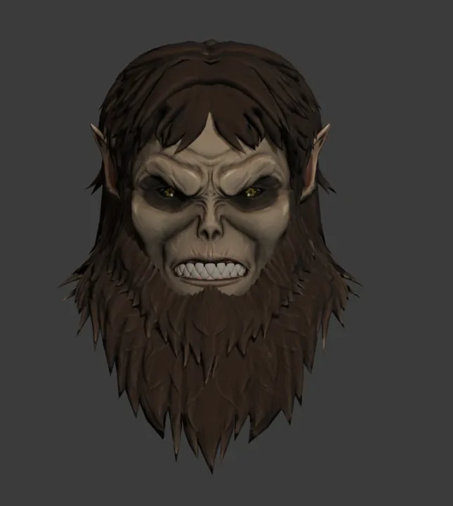 Beast Titan model with glowing yellow eyes by TMG
